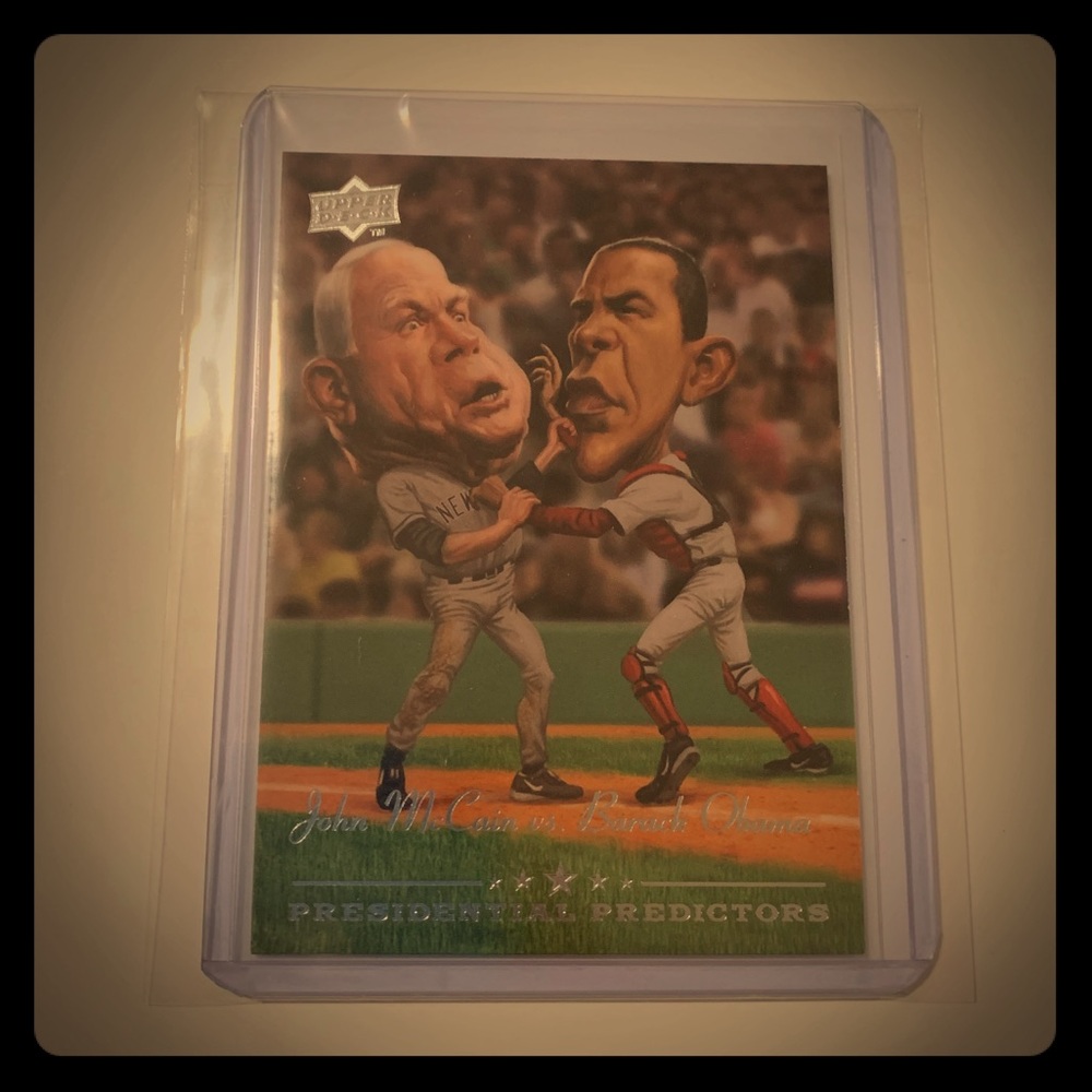 John McCain vs. Barack Obama ‘08 Upper Deck Card